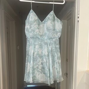 Jenny Yoo Collection Sky Blue Floral Dress